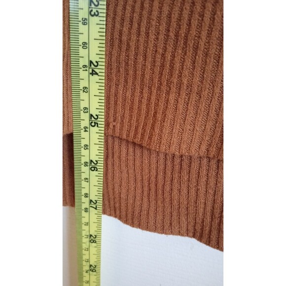 GAP Rusty Yellow and beige stripe mock neck knit long sleeve - Picture 5 of 5